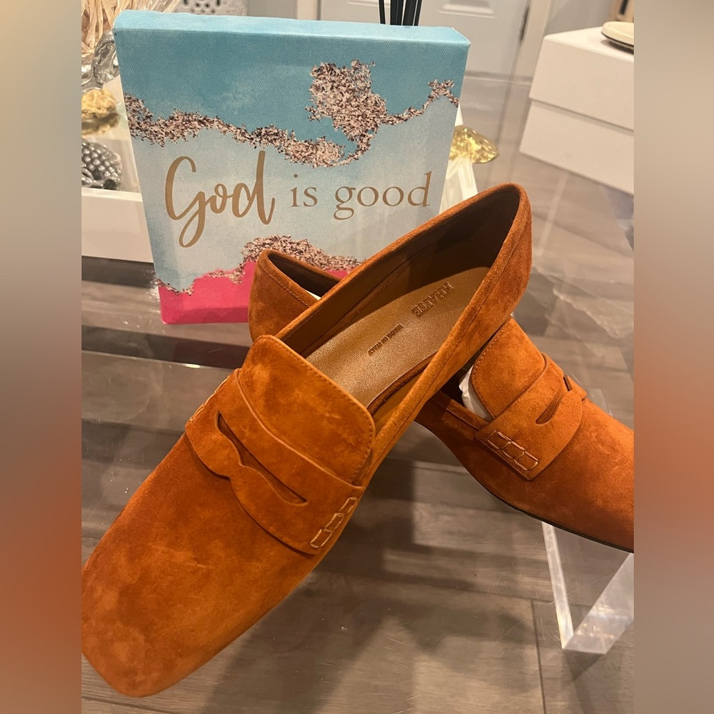 Carlisle Caramel Suede Penny Loafer